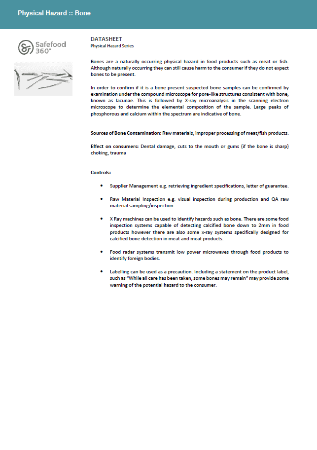 Bone Datasheet Cover