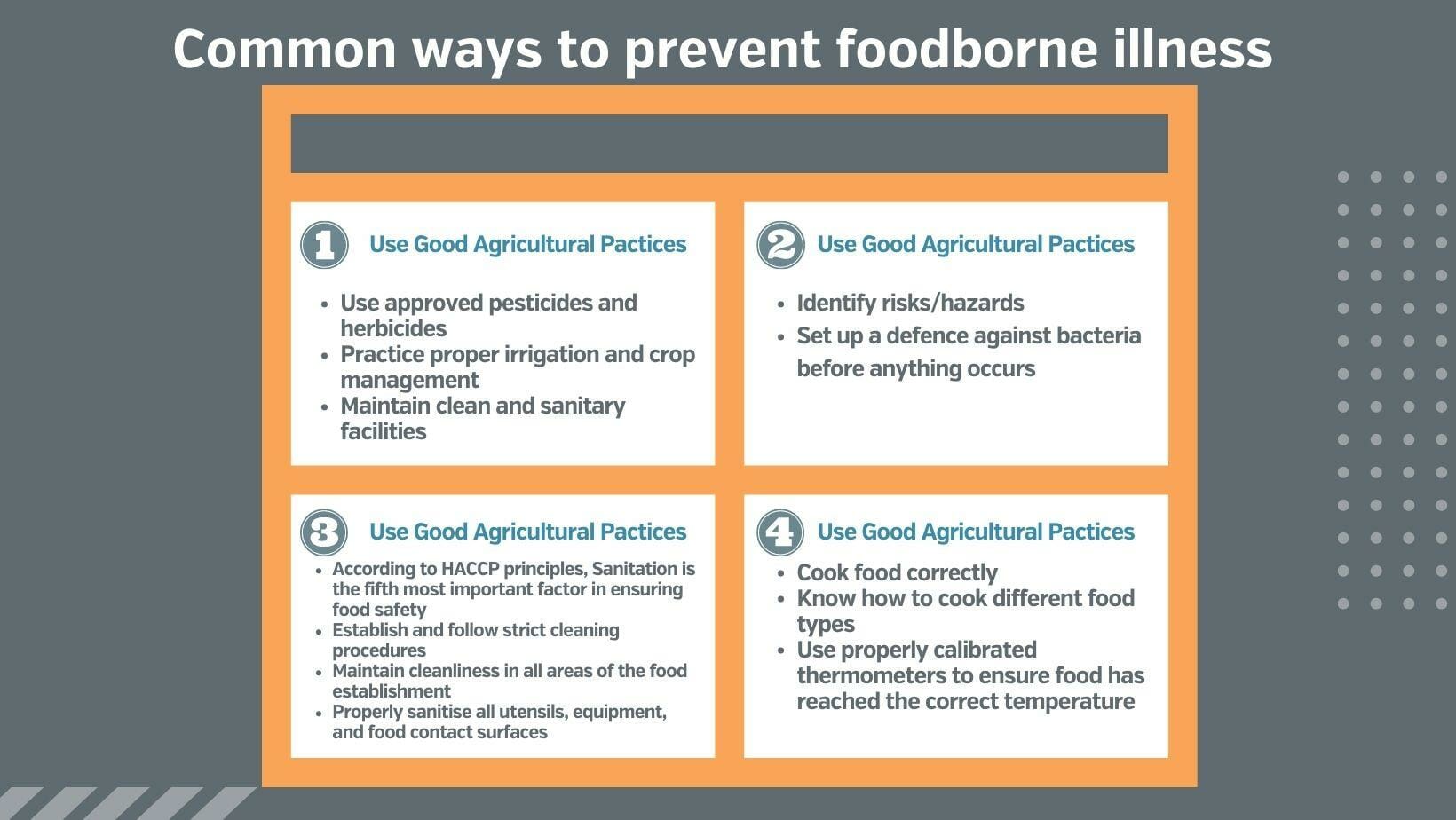 6 Ways To Implement Preventive Measures And Controls For Your Food Safety